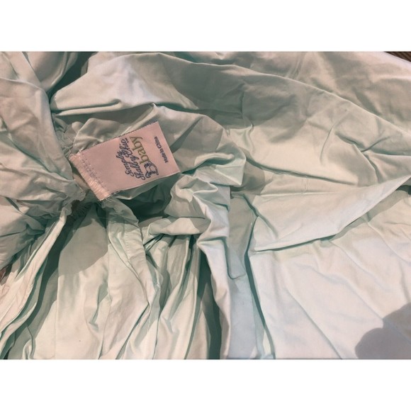 Simply Shabby Chic Baby Cribskirt Window Pannel Dust Ruffle Embroidery HTF New - Picture 6 of 9